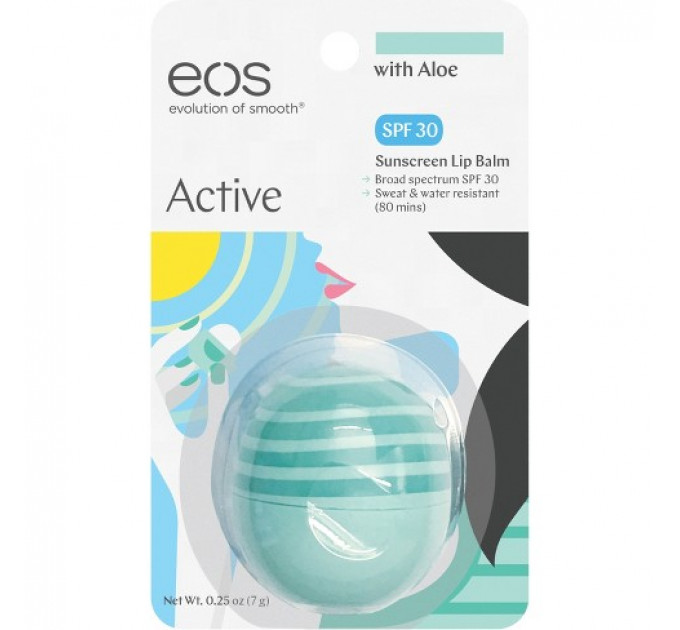 EOS Aloe Active Lip Balm SPF 30 бальзам для губ 